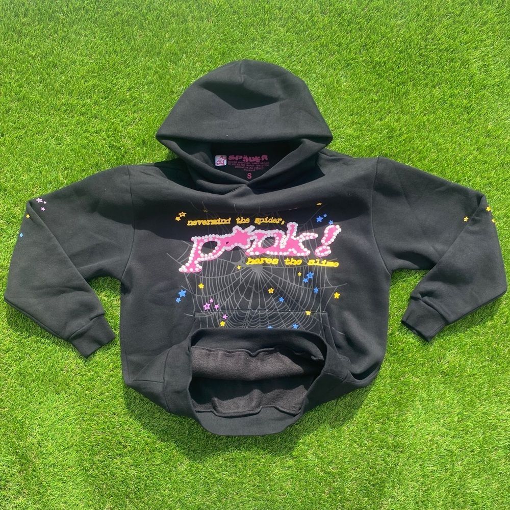 Young Thug Sp5der Black Pink Hoodie - Picture 3 of 11